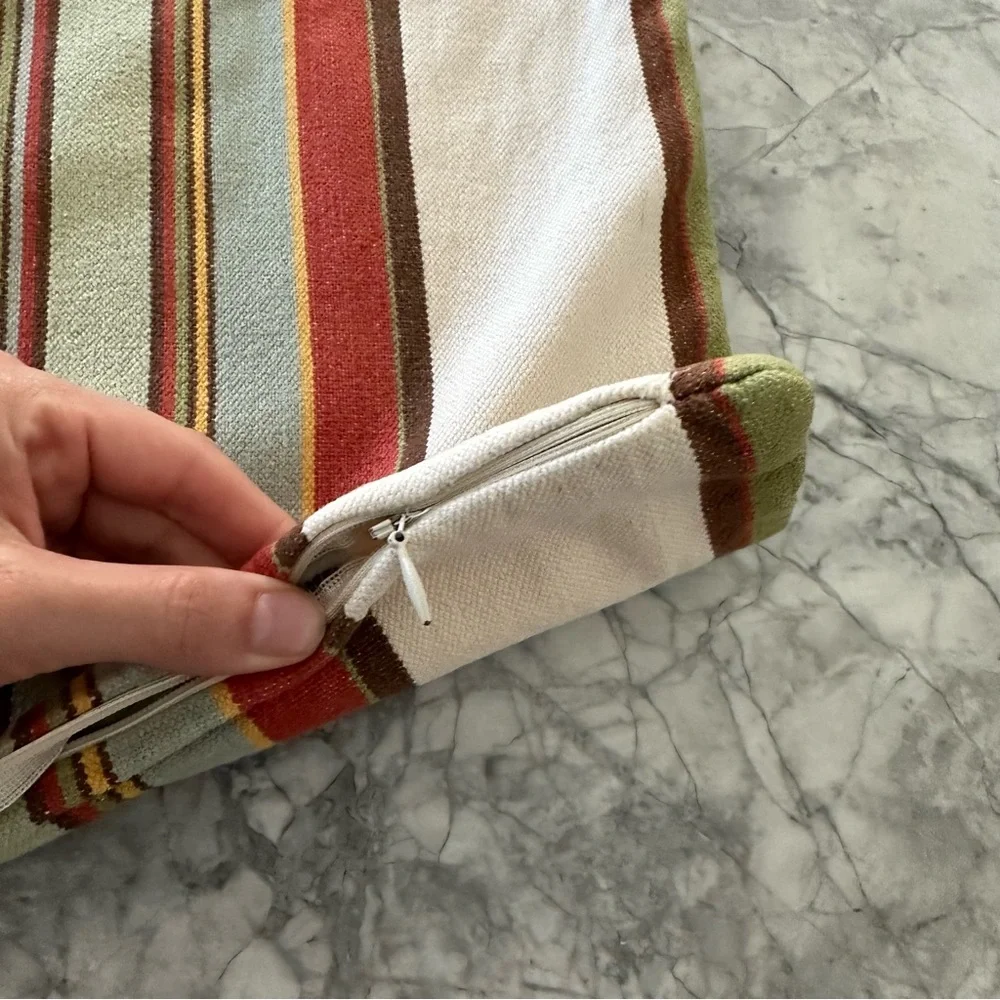 Pottery Barn Striped Pillow Cover - Picture 4 of 9